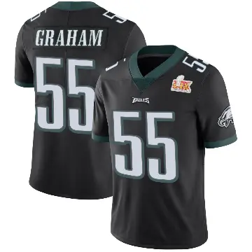 ＃55 Youth Brandon Graham Black Limited Philadelphia Eagles Alternate Vapor Untouchable Super Bowl LIX Jersey