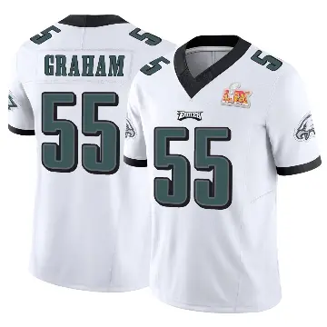 ＃55 Youth Brandon Graham White Limited Philadelphia Eagles Vapor F.U.S.E. Super Bowl LIX Jersey